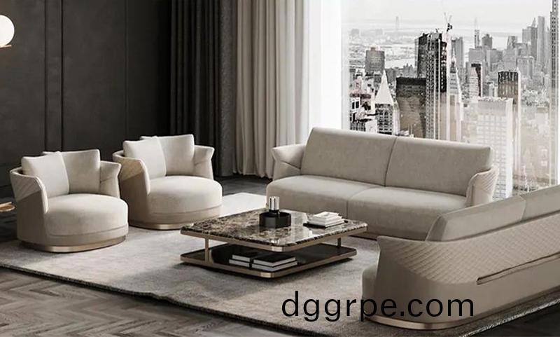 轻奢风老板办公室沙发