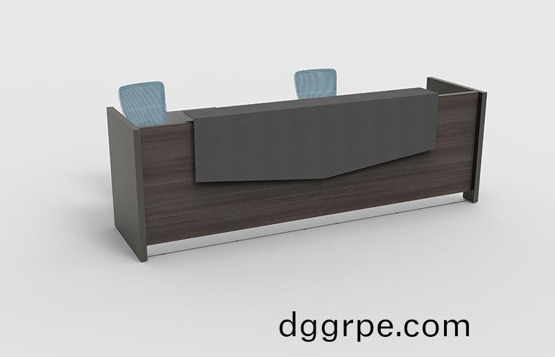 诺威系列J003前台接待台—核桃木