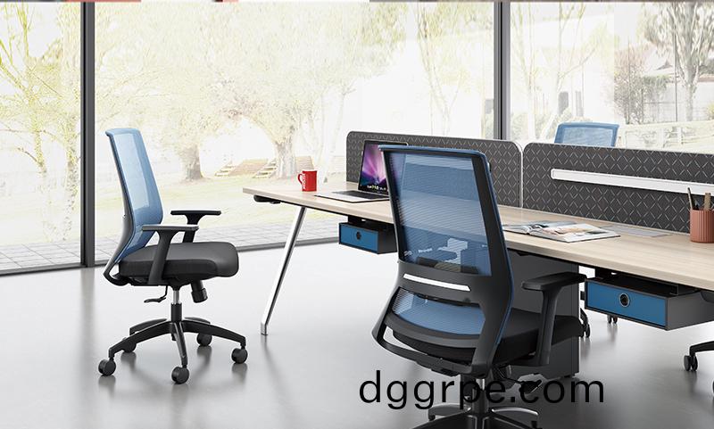 思诺系列转轮带扶手网面办公椅