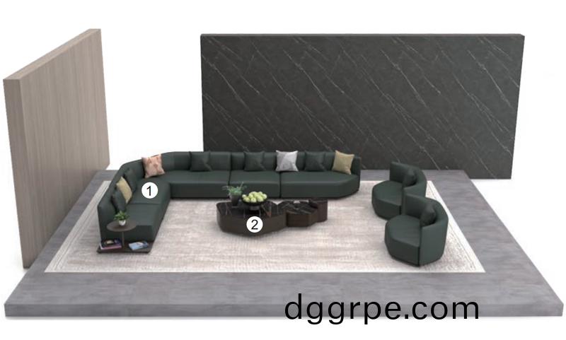 Emmy艾美系列真皮办公沙发官方搭配方案