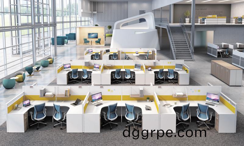 Thick&Thin系列12人屏风办公桌