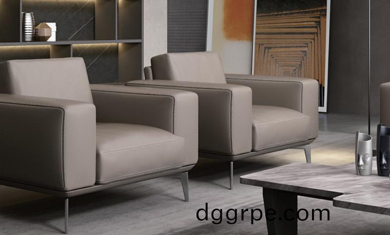 Desso德舒系列牛皮办公沙发单人位沙发