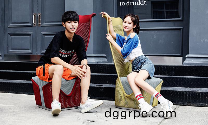 CARLOS卡洛姿系列针织网布办公沙发凳