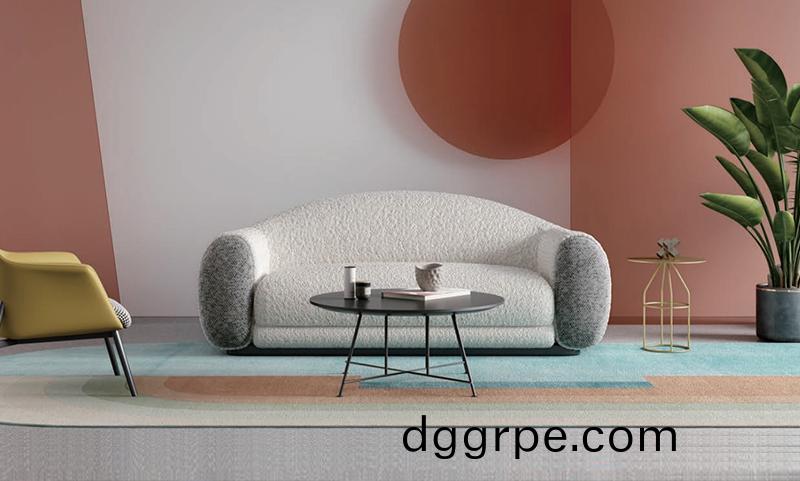 贝拉系列羊绒卷休闲办公沙发