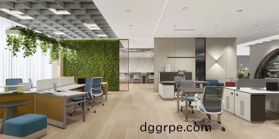 办公家具展厅的职员空间