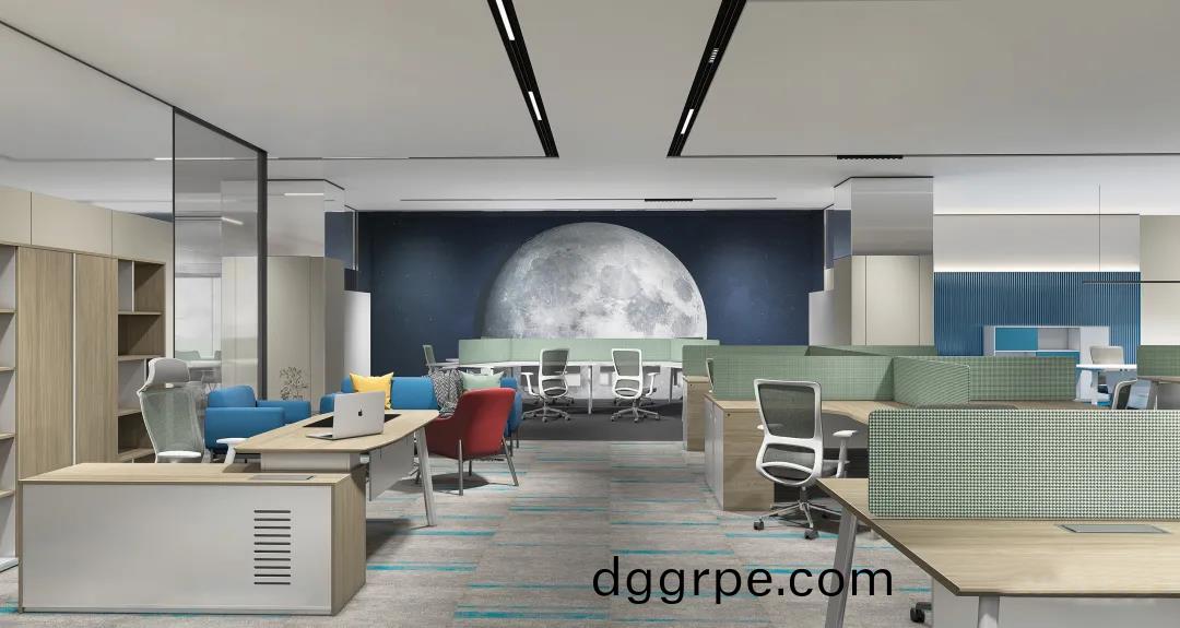 办公家具展厅里的主管职员区