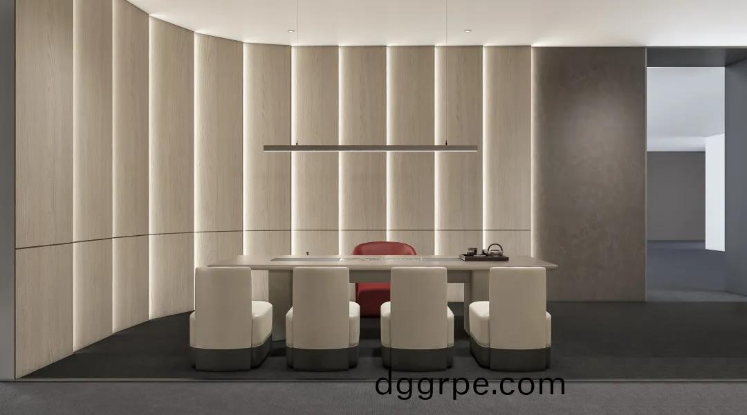 办公家具展厅里的茶台