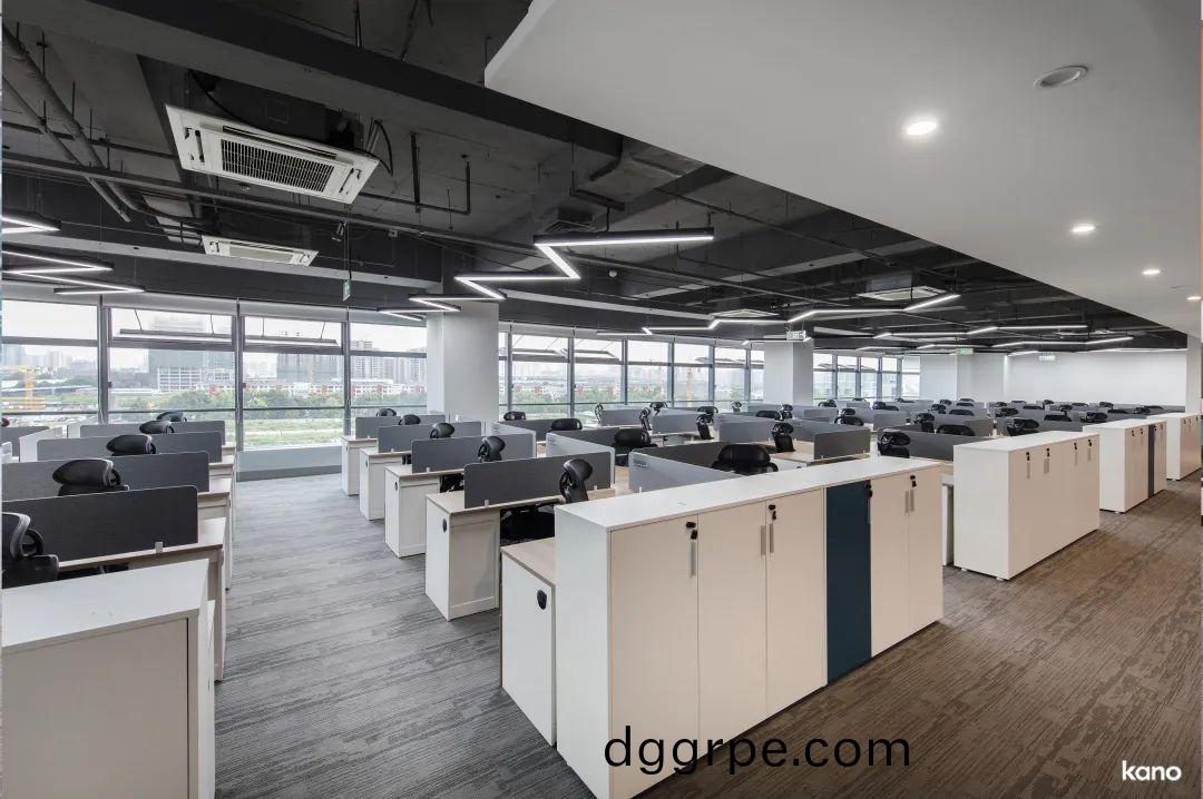 禾迈股份办公家具工程案例之员工桌椅