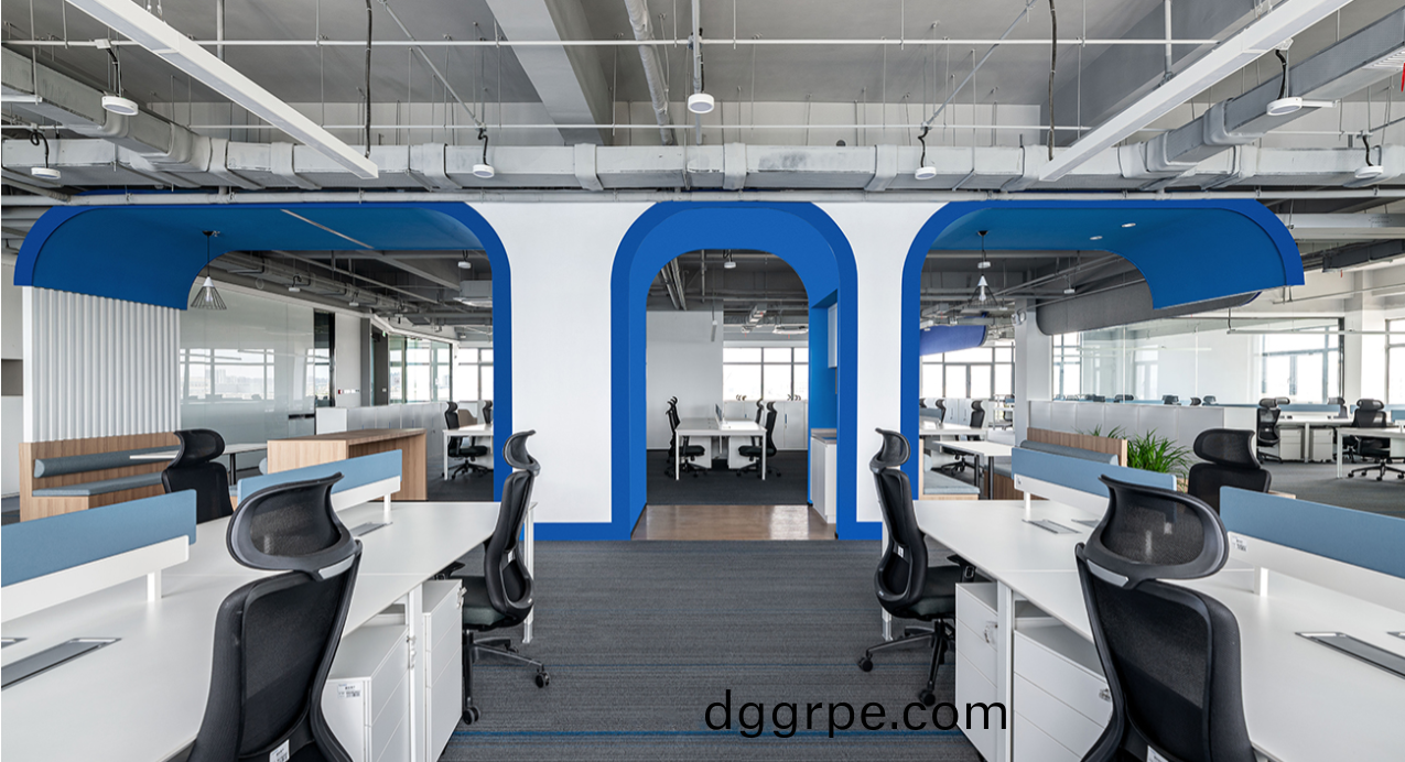 无锡企业办公楼办公家具整体解决方案之员工办公区隔断