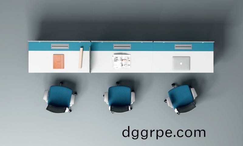 麦格系列3人职员工位