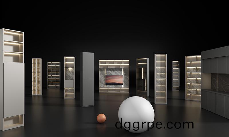 洽谈区企业形象展示墙柜选择