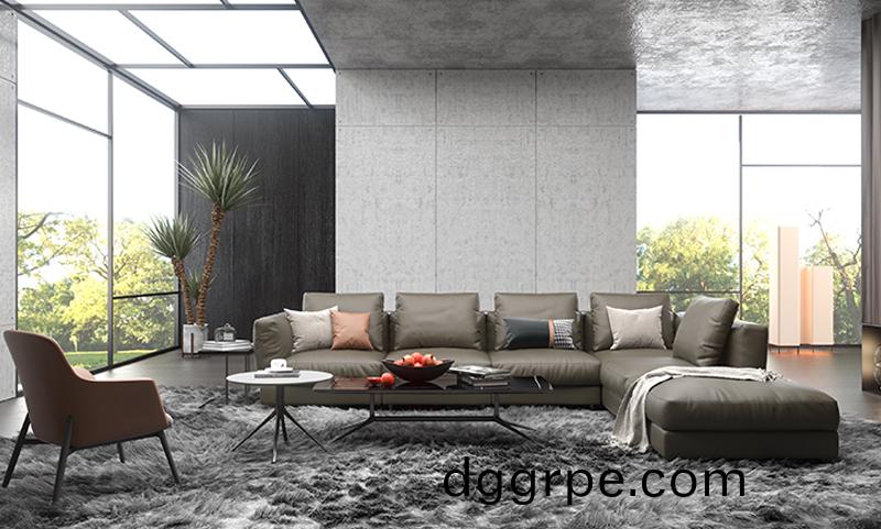 云舒总裁沙发黑色