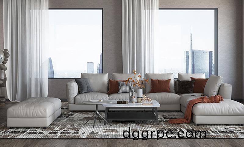 云舒总裁沙发灰色