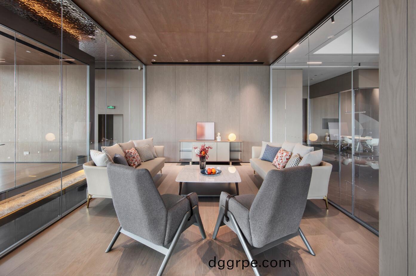 公司vip客户会客洽谈沙发茶几